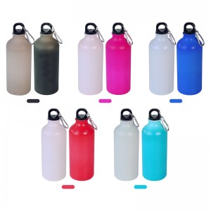 Sublimation Cold Water Magic Color Changing Aluminium Sports保冷瓶冷变杯500ml600ml750ml