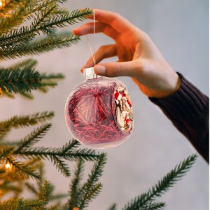 christmas ball tree ornaments圣诞球升华diy金属球情侣纪念球