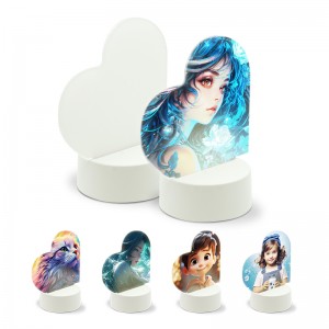 Sublimation Acrylic Photo Frame Heat Transfer升华小夜灯床头灯